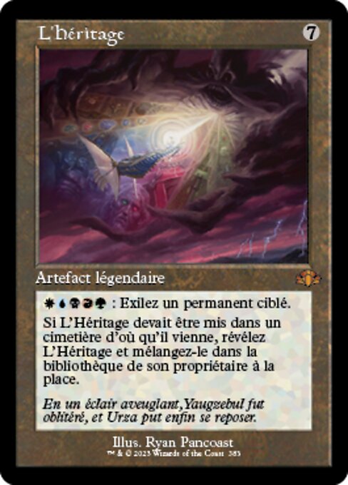 Arma del Legado (Legacy Weapon) - Dominaria Remastered (#383) - Illustrated by Ryan Pancoast - Magic: The Gathering Card