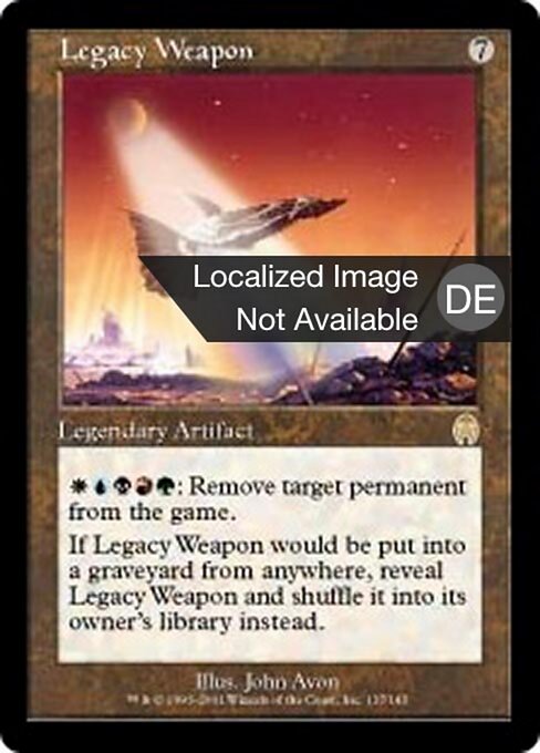 Waffe des Vermächtnisses (Legacy Weapon) - Apocalypse (#137) - Illustrated by John Avon - Magic: The Gathering Card