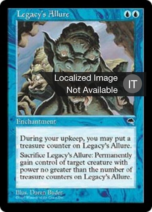 レガシーの魅惑 (Legacy's Allure) - Tempest (#71) - Illustrated by Daren Bader - Magic: The Gathering Card