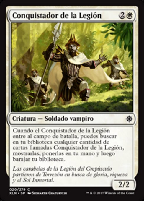 Konquistador der Legion (Legion Conquistador) - Rivals of Ixalan (#11) - Illustrated by Sidharth Chaturvedi - Magic: The Gathering Card