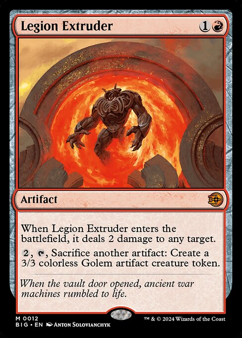 Legion Extruder - The Big Score Magic card