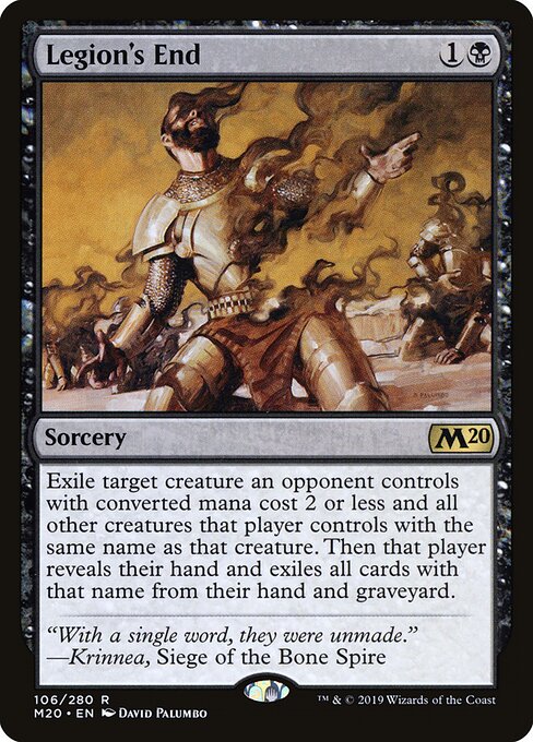 Legion's End - Core Set 2020 Magic card