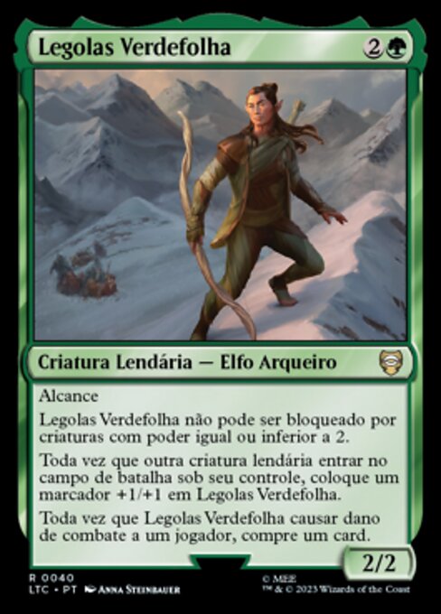Legolas Greenleaf - Tales of Middle-earth Commander (#442) - Illustrated by Anna Steinbauer - Magic: The Gathering Card