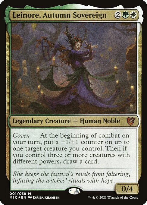 Leinore, Autumn Sovereign - Midnight Hunt Commander Magic card