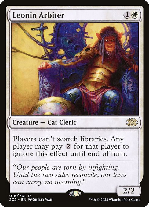 Leonin Arbiter - Double Masters 2022 Magic card