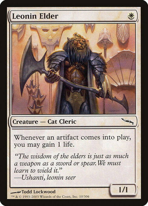 Leonin Elder - Mirrodin Magic card