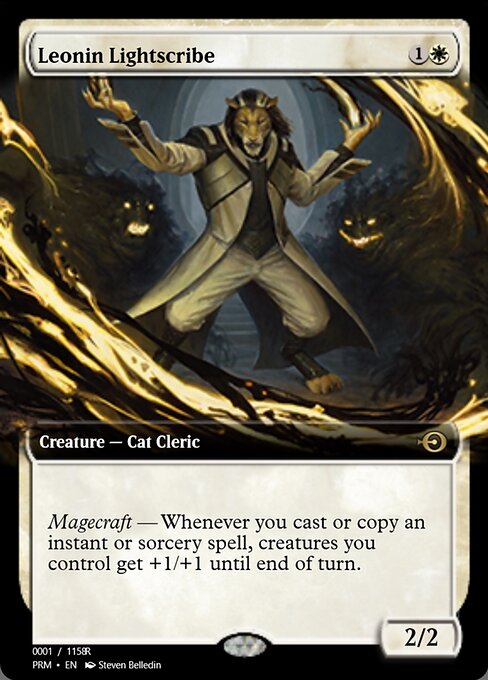 Escribeluz leonino (Leonin Lightscribe) - Strixhaven: School of Mages (#20) - Illustrated by Steven Belledin - Magic: The Gathering Card