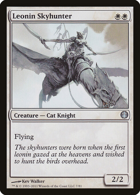 Leonin Skyhunter - Duel Decks: Knights vs. Dragons Magic card