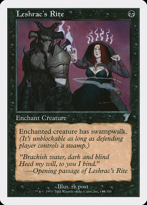 Leshrac's Rite - Seventh Edition Magic card