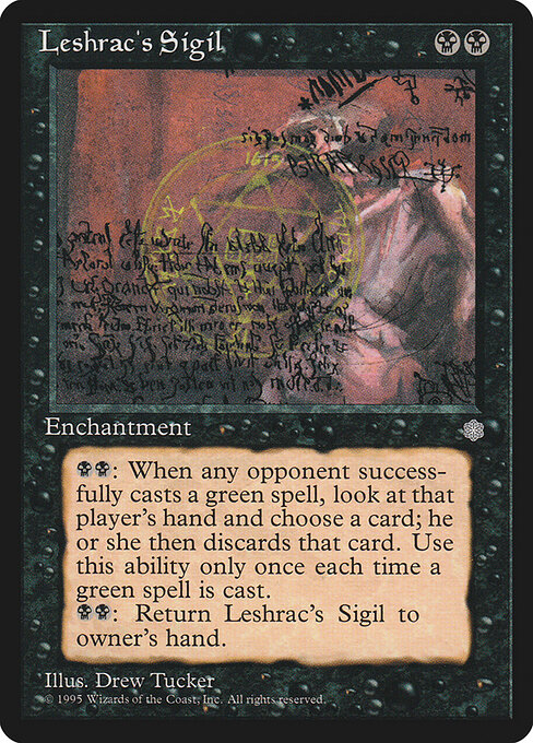 Leshrac's Sigil - Ice Age Magic card