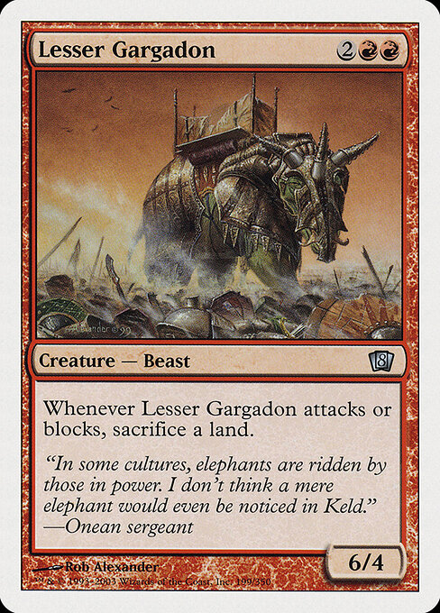 Lesser Gargadon - Eighth Edition Magic card