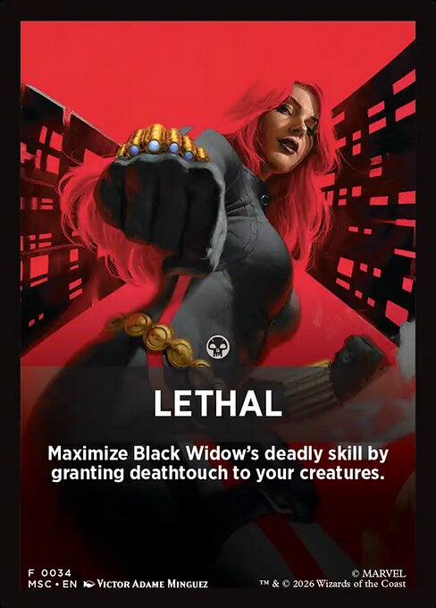 Lethal - Marvel Super Heroes Jumpstart Front Cards (#34) - Illustrated by Victor Adame Minguez - Magic: The Gathering Card