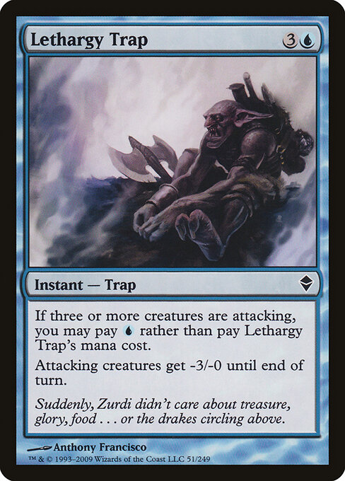 Lethargy Trap - Zendikar Magic card
