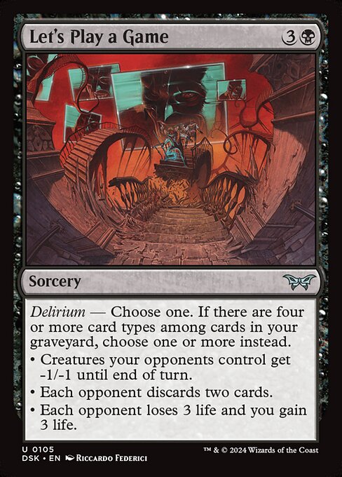 Let's Play a Game - Duskmourn: House of Horror Magic card