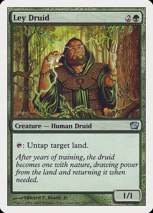 Ley Druid - Ninth Edition Magic card