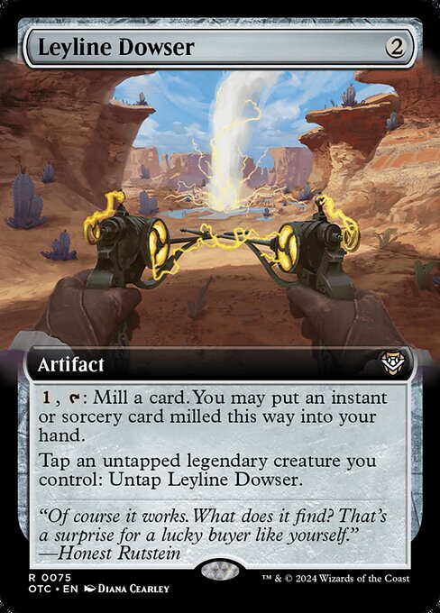 力線の探知機 (Leyline Dowser) - Outlaws of Thunder Junction Commander (#75) - Illustrated by Diana Cearley - Magic: The Gathering Card