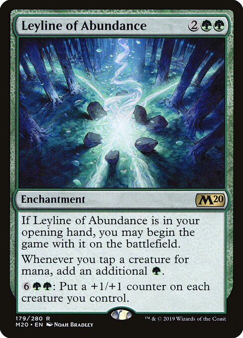 Leyline of Abundance - Core Set 2020 Magic card
