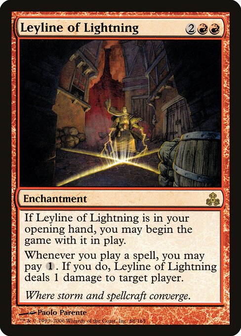 Leyline of Lightning - Guildpact Magic card