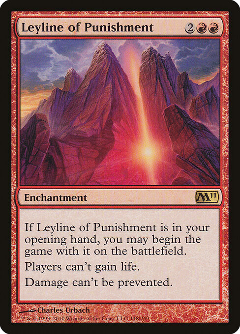 Leyline of Punishment - Magic 2011 Magic card