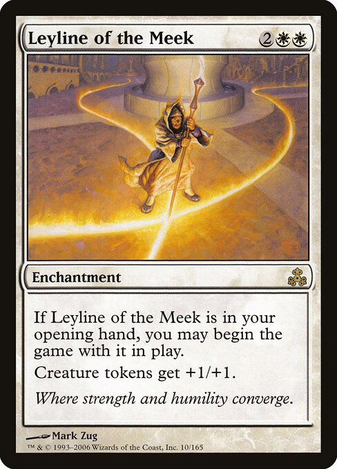 弱者の力線 (Leyline of the Meek) - Guildpact (#10) - Illustrated by Mark Zug - Magic: The Gathering Card