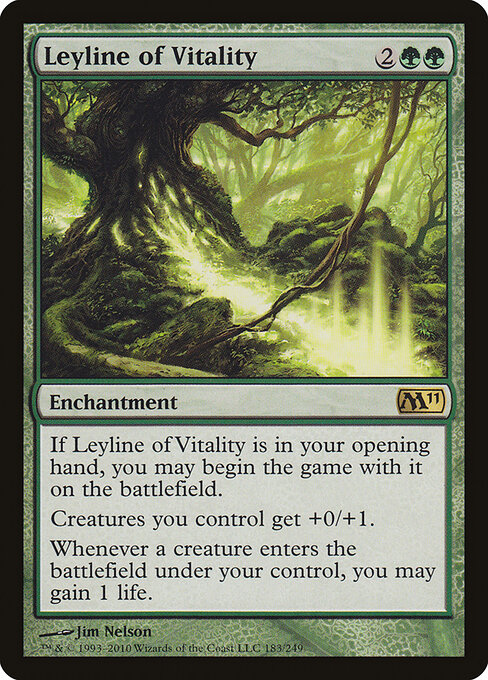 Leyline of Vitality - Magic 2011 Magic card