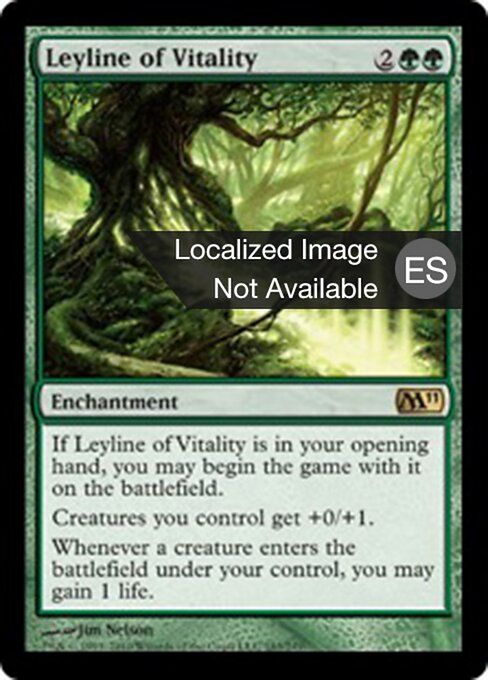 Ley-Linie der Lebenskraft (Leyline of Vitality) - Magic 2011 (#183) - Illustrated by Jim Nelson - Magic: The Gathering Card