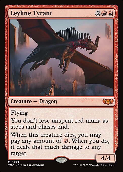 Leyline Tyrant - Tarkir: Dragonstorm Commander Magic card