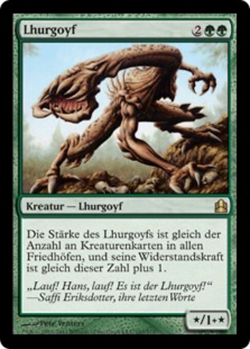 Lhurgoyf - Fifth Edition (#309) - Illustrated by Pete Venters - Magic: The Gathering Card