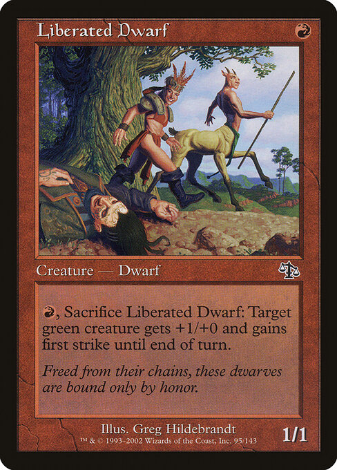 Liberated Dwarf - Judgment Magic card