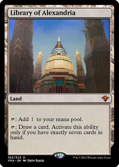 Library of Alexandria - Vintage Masters Magic card