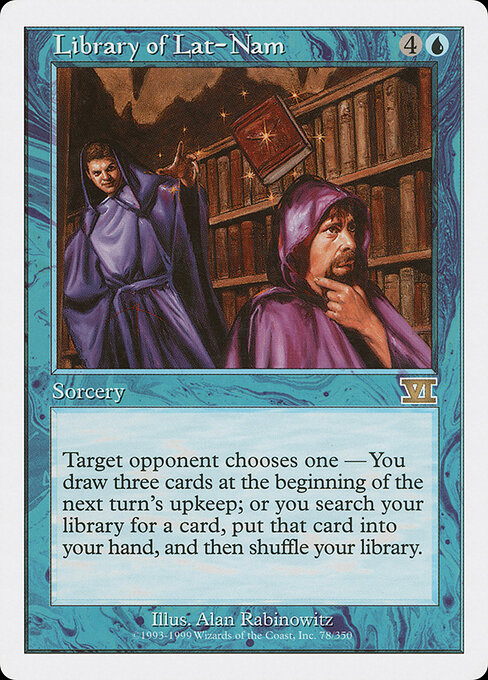 Library of Lat-Nam - Classic Sixth Edition Magic card