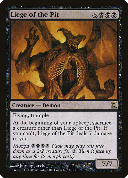 Liege of the Pit - Time Spiral Magic card