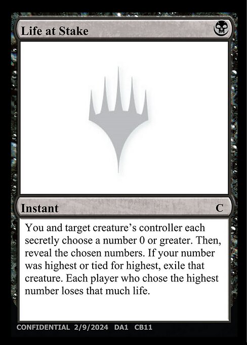 Life at Stake - Unknown Event Magic card