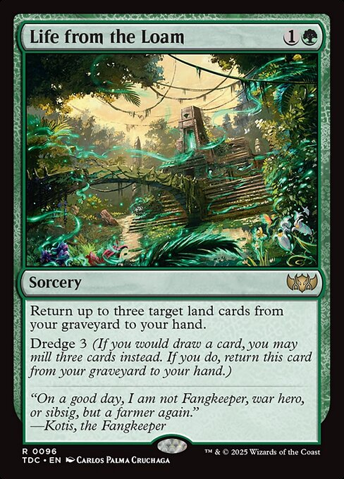 Life from the Loam - Tarkir: Dragonstorm Commander Magic card