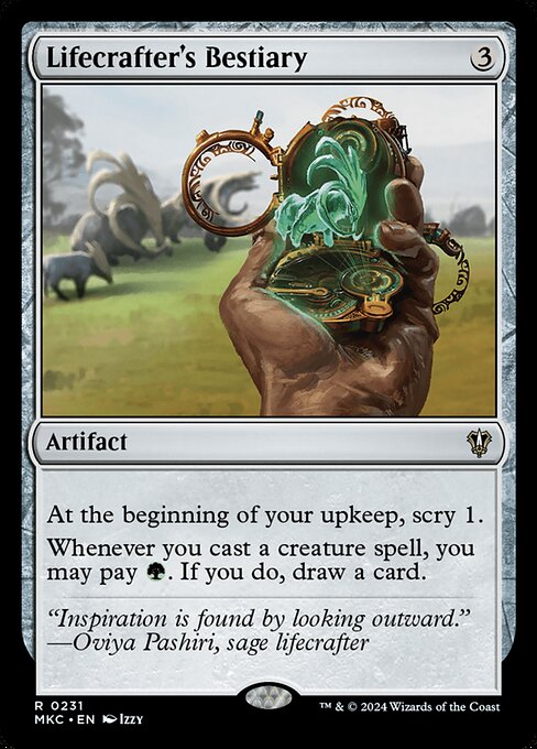 Lifecrafter's Bestiary - Murders at Karlov Manor Commander Magic card