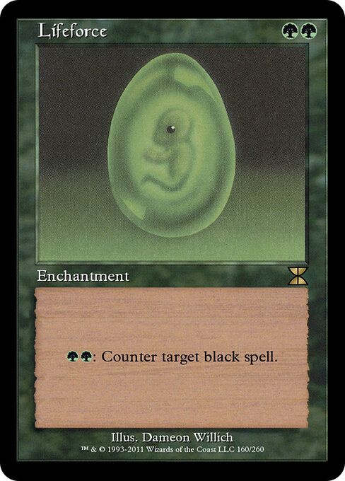 Lifeforce - Masters Edition IV Magic card