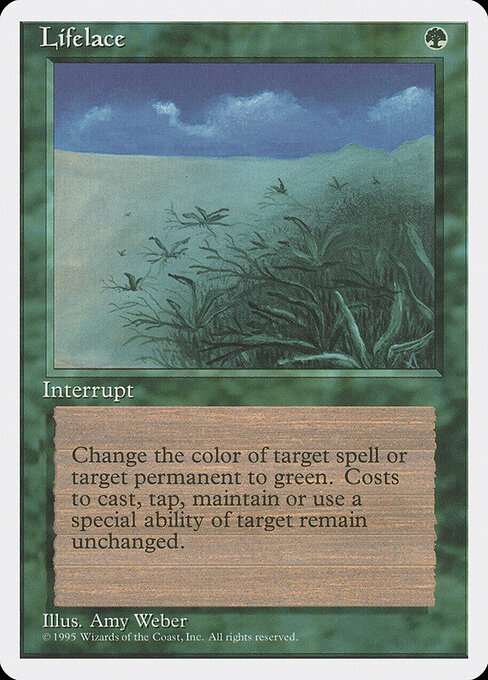 Lifelace - Fourth Edition (#258) - Illustrated by Amy Weber - Magic: The Gathering Card