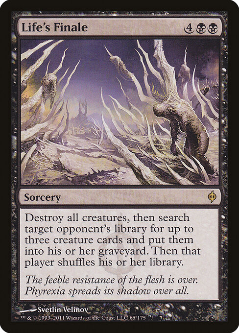Life's Finale - New Phyrexia Magic card