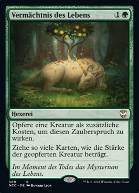 Наследие Жизни (Life's Legacy) - Magic 2015 (#183) - Illustrated by Howard Lyon - Magic: The Gathering Card