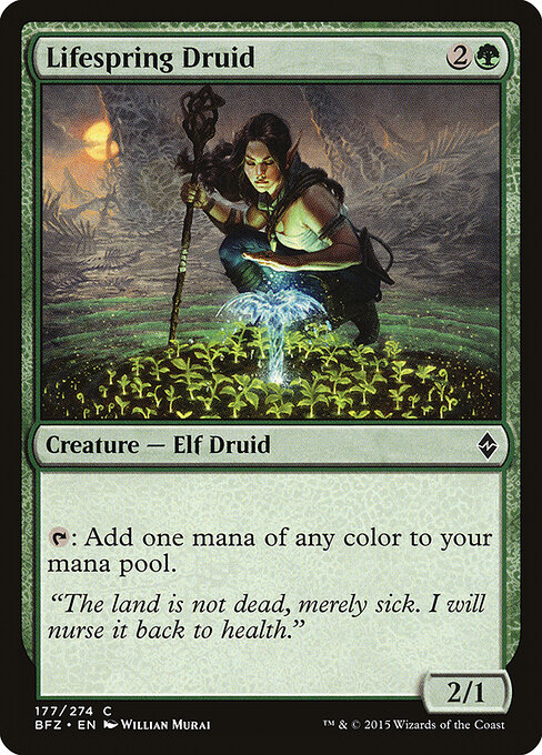 Lifespring Druid - Battle for Zendikar Magic card