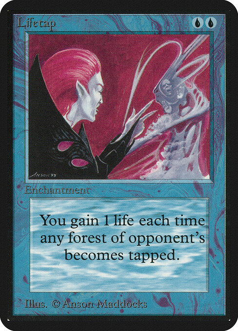 Lifetap - Fourth Edition Foreign Black Border (#81) - Illustrated by Anson Maddocks - Magic: The Gathering Card