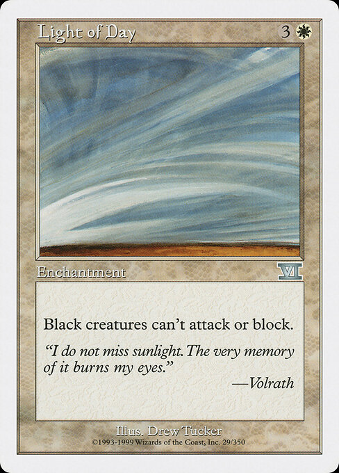Light of Day - Classic Sixth Edition Magic card