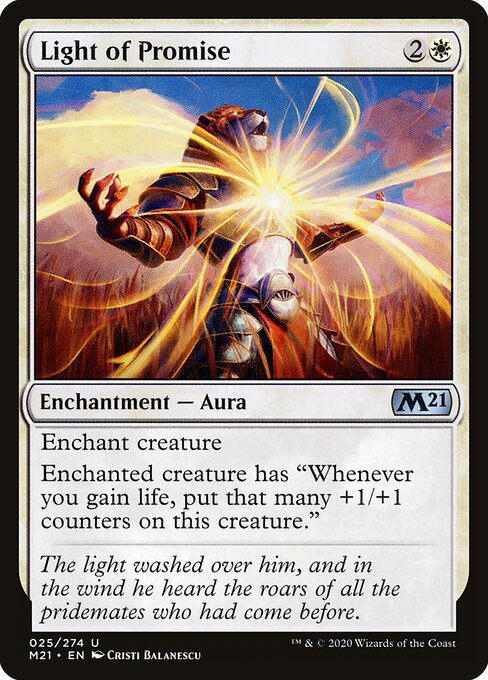 Light of Promise - Core Set 2021 Magic card
