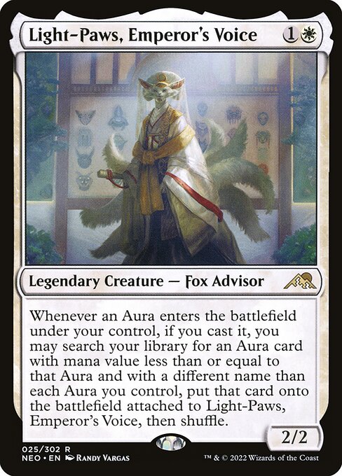 Light-Paws, Emperor's Voice - Kamigawa: Neon Dynasty Magic card