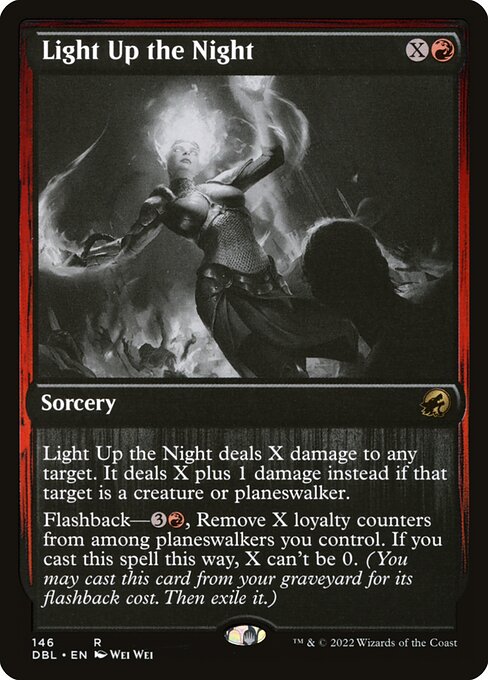 Iluminar la noche (Light Up the Night) - Innistrad: Midnight Hunt (#356) - Illustrated by Wei Wei - Magic: The Gathering Card