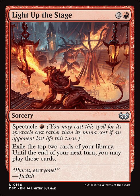 Light Up the Stage - Duskmourn: House of Horror Commander Magic card