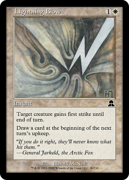 Lightning Blow - Masters Edition III Magic card