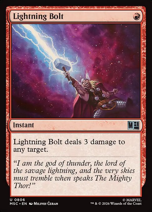 Lightning Bolt - Marvel Super Heroes Commander Magic card