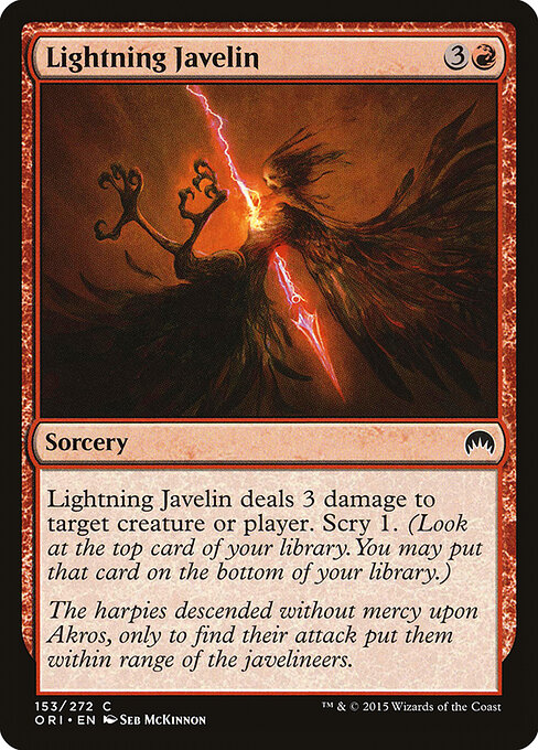 Lightning Javelin - Magic Origins Magic card