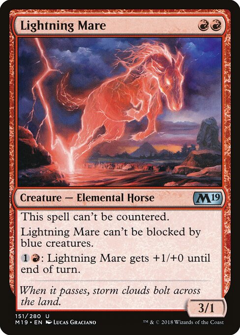 Lightning Mare - Core Set 2019 Magic card